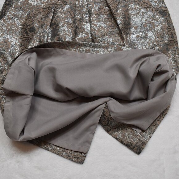 Jones New York Floral Brocade Skirt Sz 8 Cocktail Party Whimsigoth Neutral NWT - Picture 16 of 16